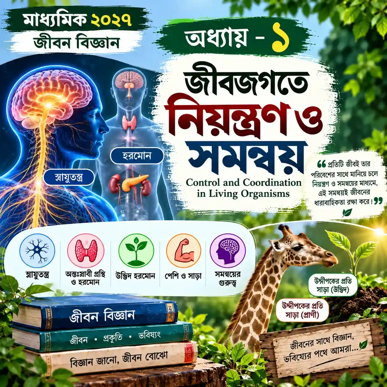 জীবজগতে নিয়ন্ত্রণ ও সমন্বয়