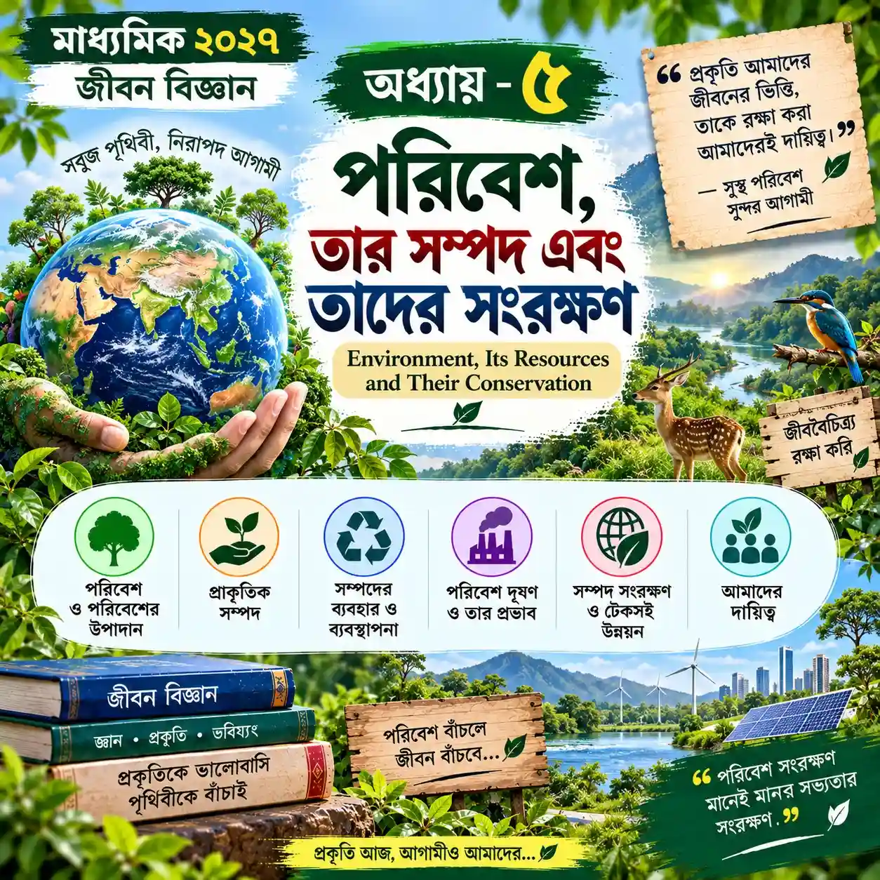 পরিবেশ, তার সম্পদ এবং তাদের সংরক্ষণ